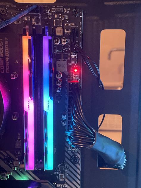 The first boot up failed because the <b>cpu</b> fan was not inserted properly but after fixing that it worked. . Red cpu light on motherboard msi
